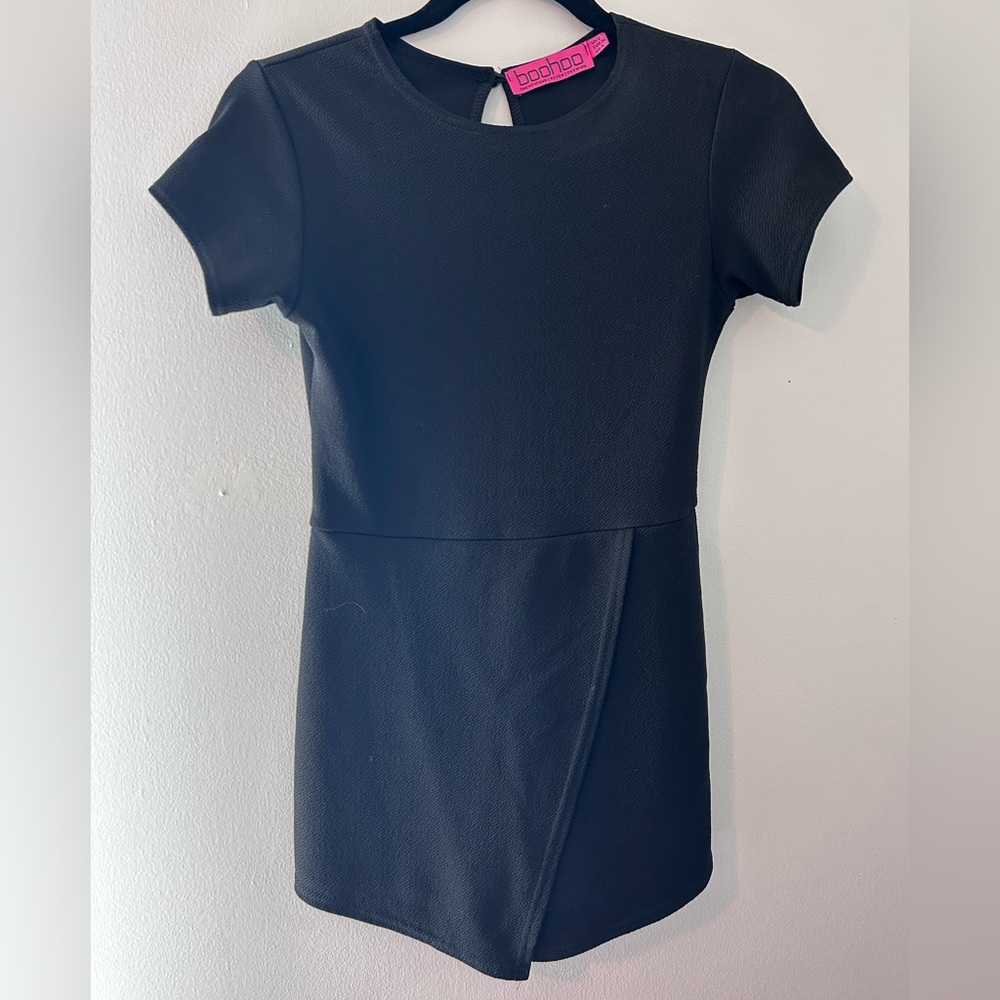 boohoo Black Bodycon Dress/Romper Size 4 | Classic, Cocktail, Little Black Dress